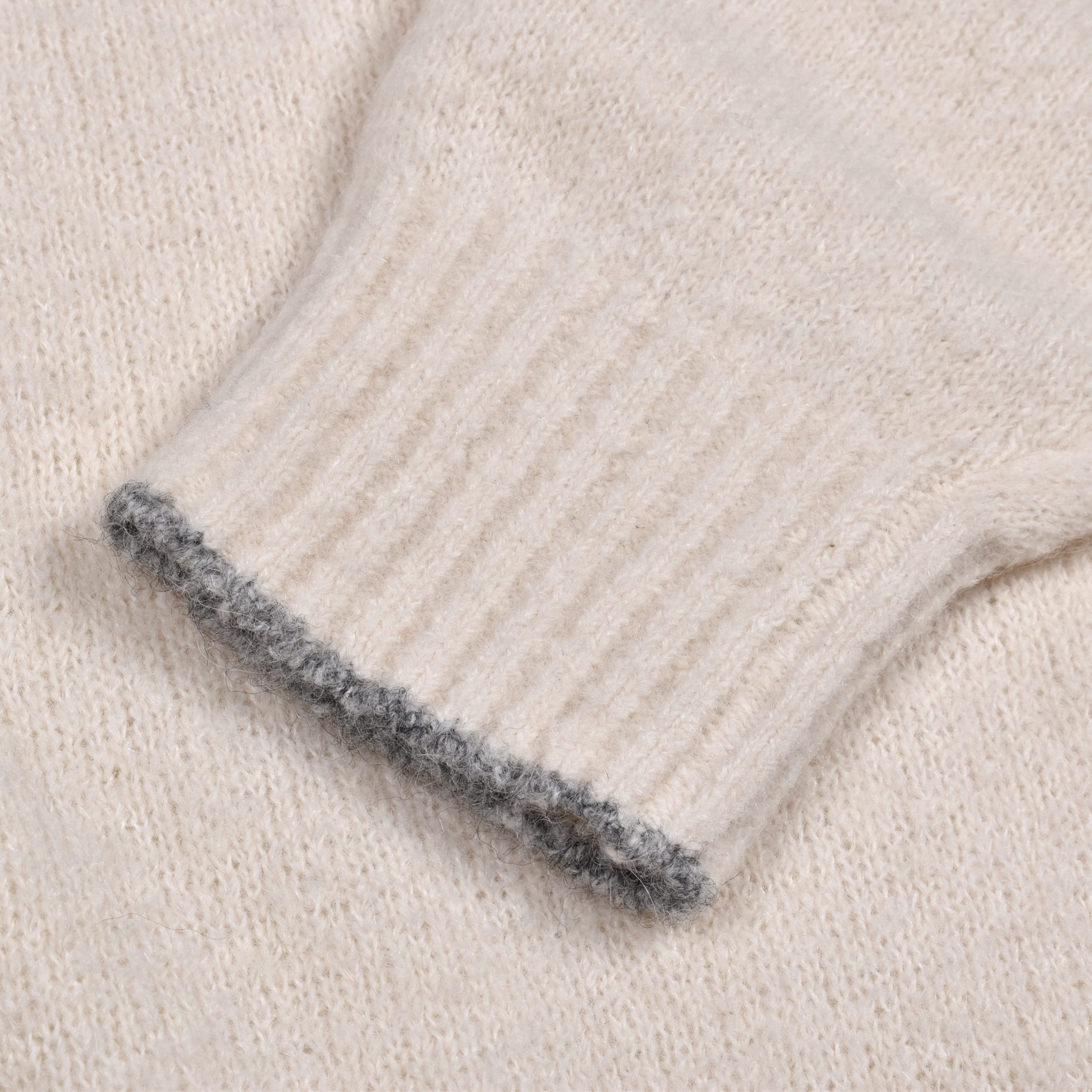 Brunello Cucinelli White Leather Sweatshirt