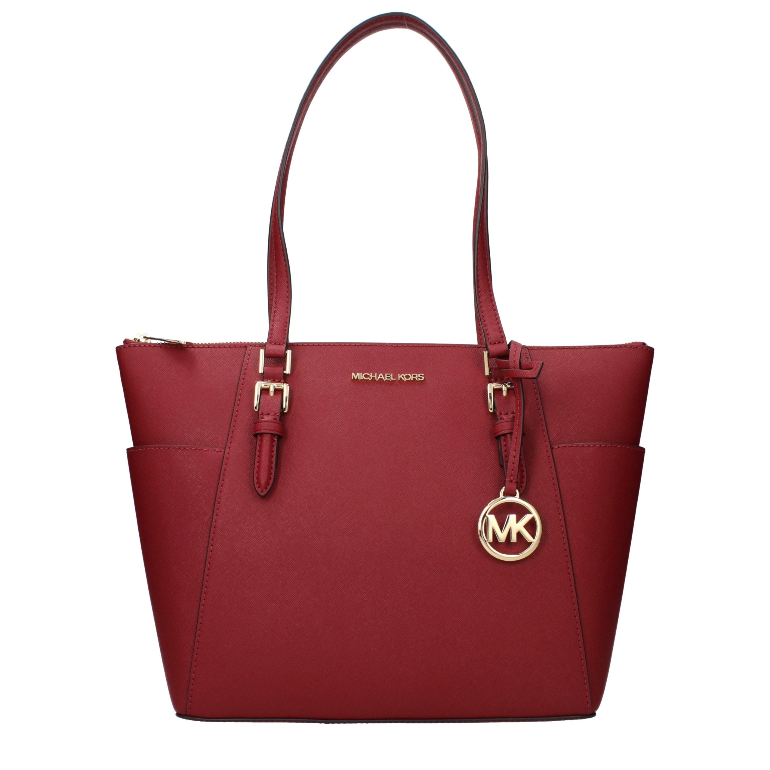 Elevate your allure with the Michael Kors Red Leather Shoulder Bag, a masterpiece of exquisite craftsmanship and timeless elegance, perfect for any occasion.