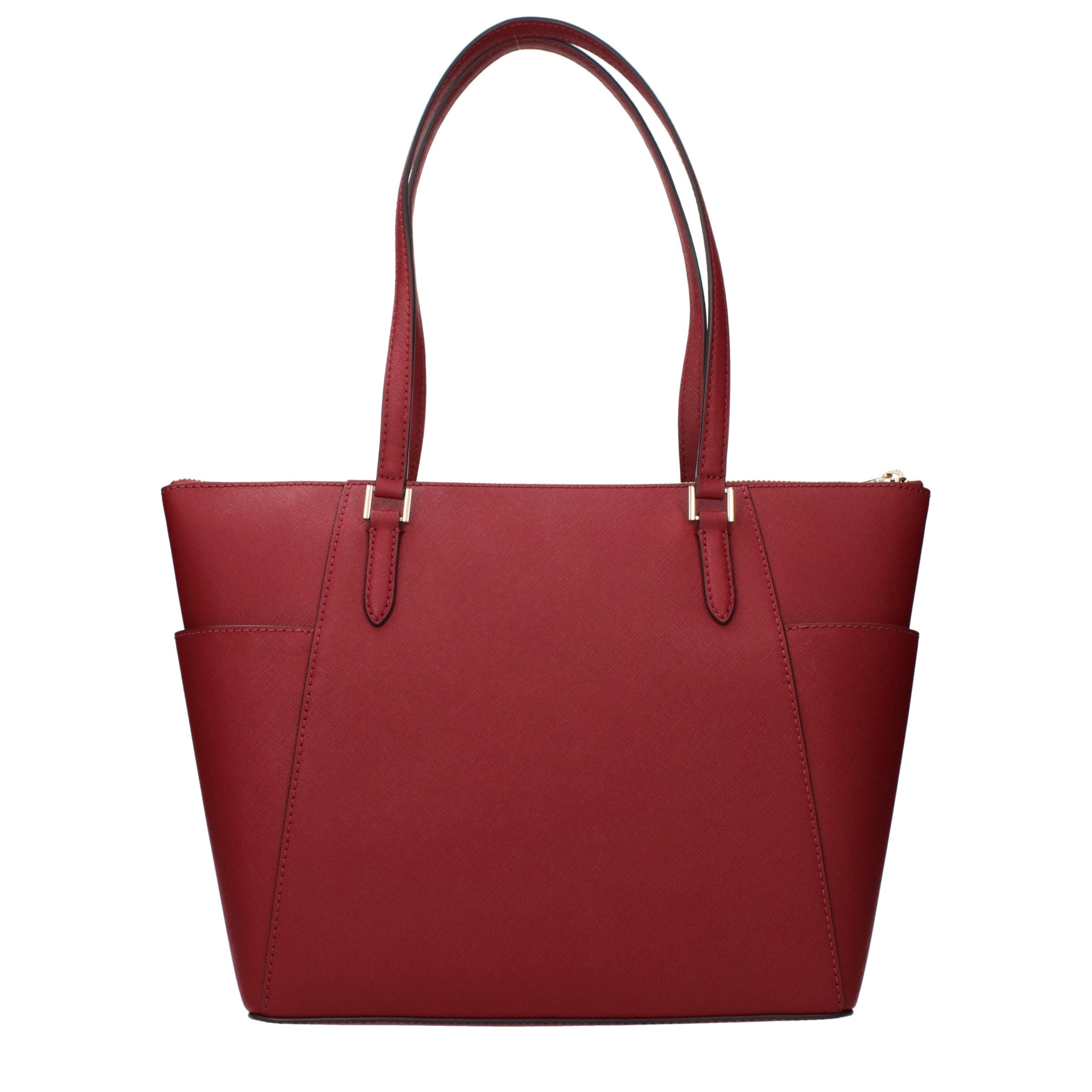 Elevate your elegance with the Michael Kors Red Leather Shoulder Bag, a masterpiece of premium craftsmanship that embodies timeless luxury and sophistication.
