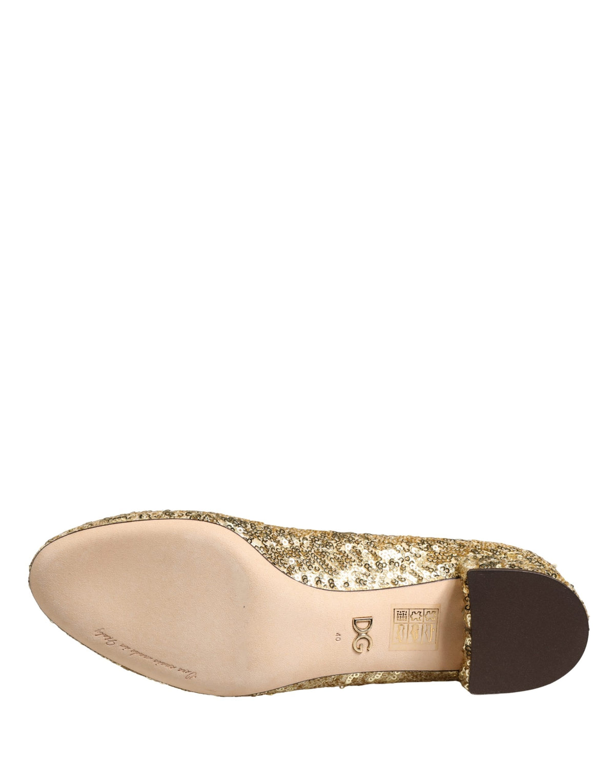 Dolce & Gabbana Gold Sequined Short Boots - Luxury Footwear