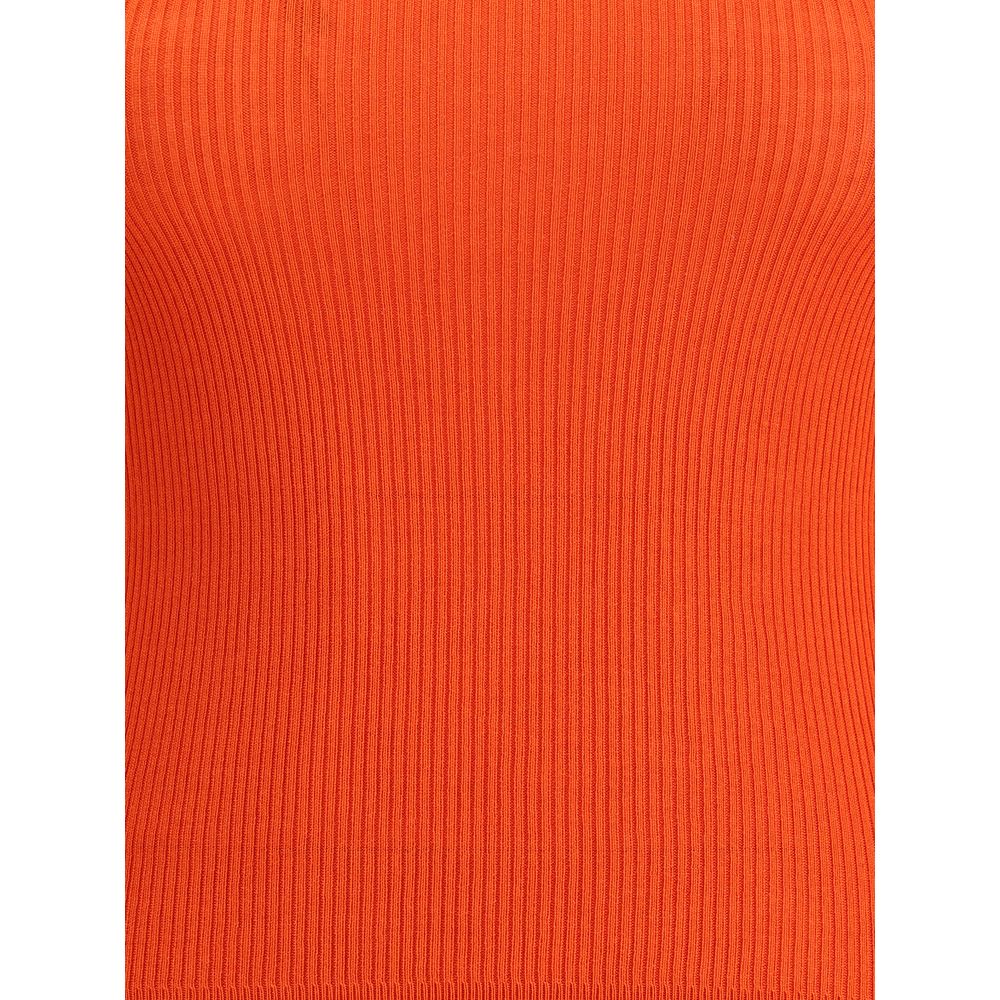 Saint Laurent Orange Wool Turtleneck