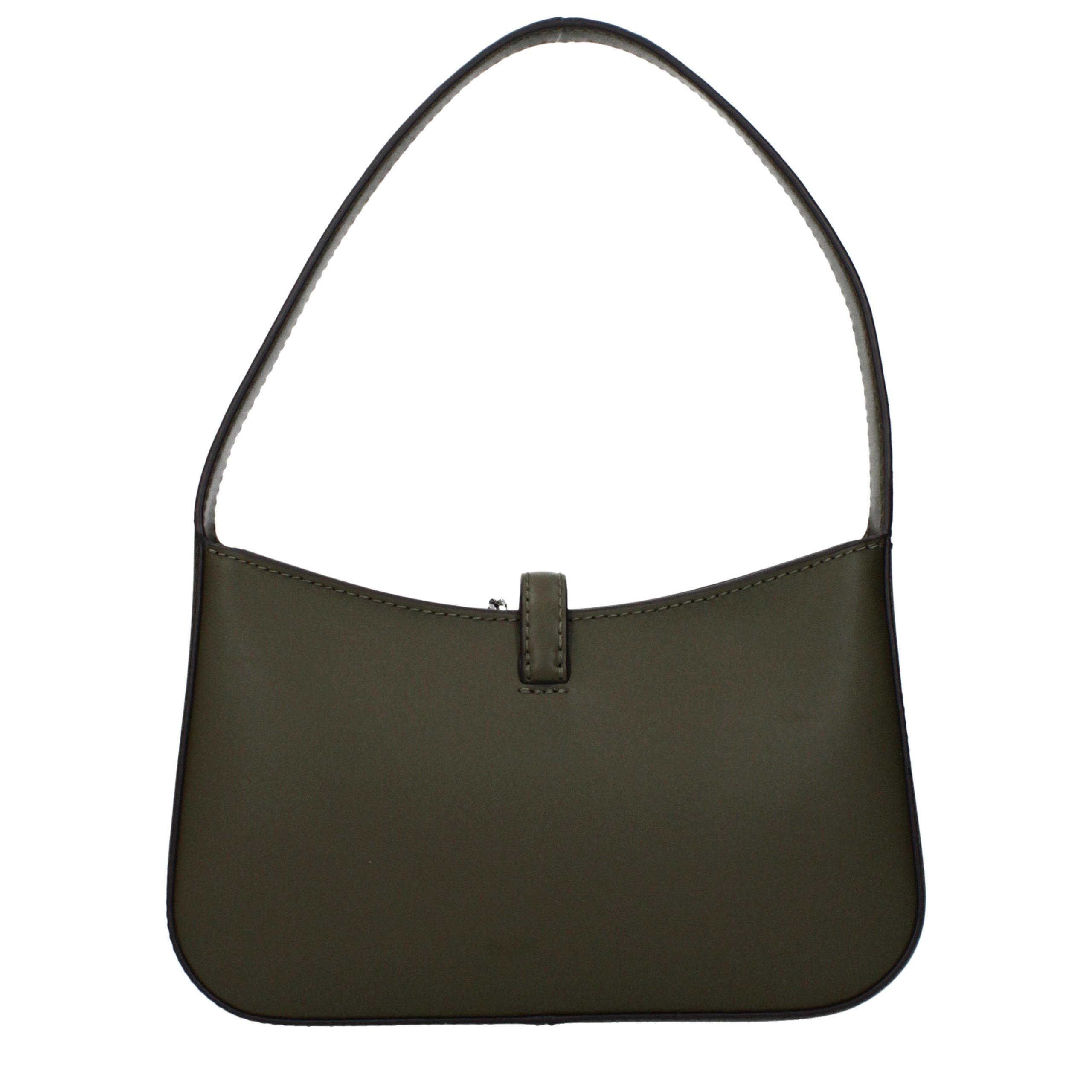 Indulge in the exquisite Michael Kors Green Leather Handbag, a timeless masterpiece that embodies luxury and sophistication, perfect for the discerning individual.
