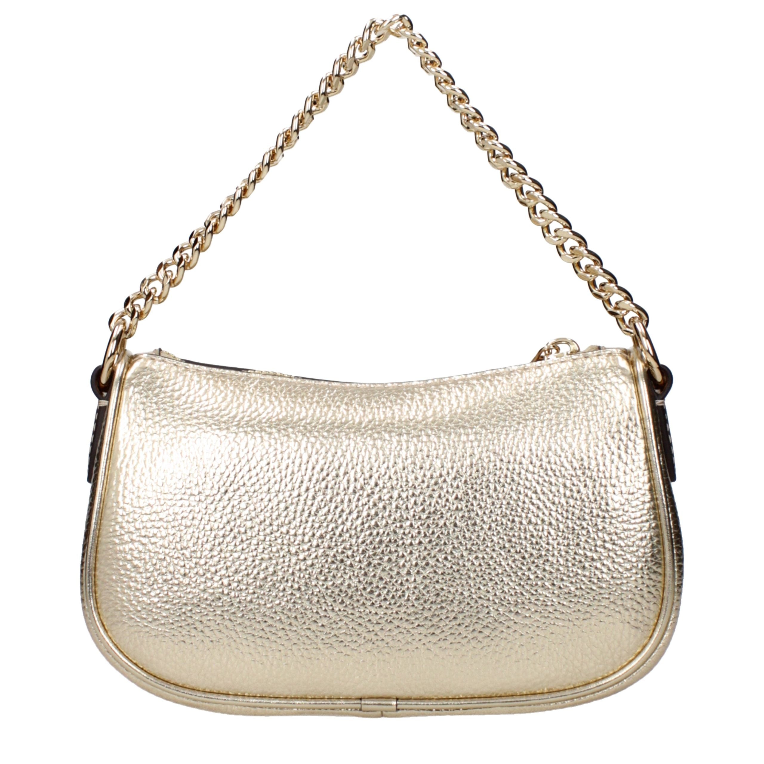 Elevate your style with the Michael Kors Gold Leather Handbag, a timeless masterpiece that embodies luxury, sophistication, and effortless elegance for every occasion.