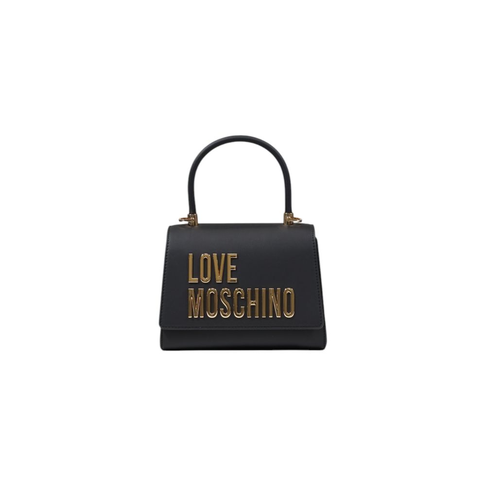 Elevate your style with the Love Moschino Bicolor Polyethylene Handbag, a sophisticated blend of luxury and practicality, perfect for any occasion.