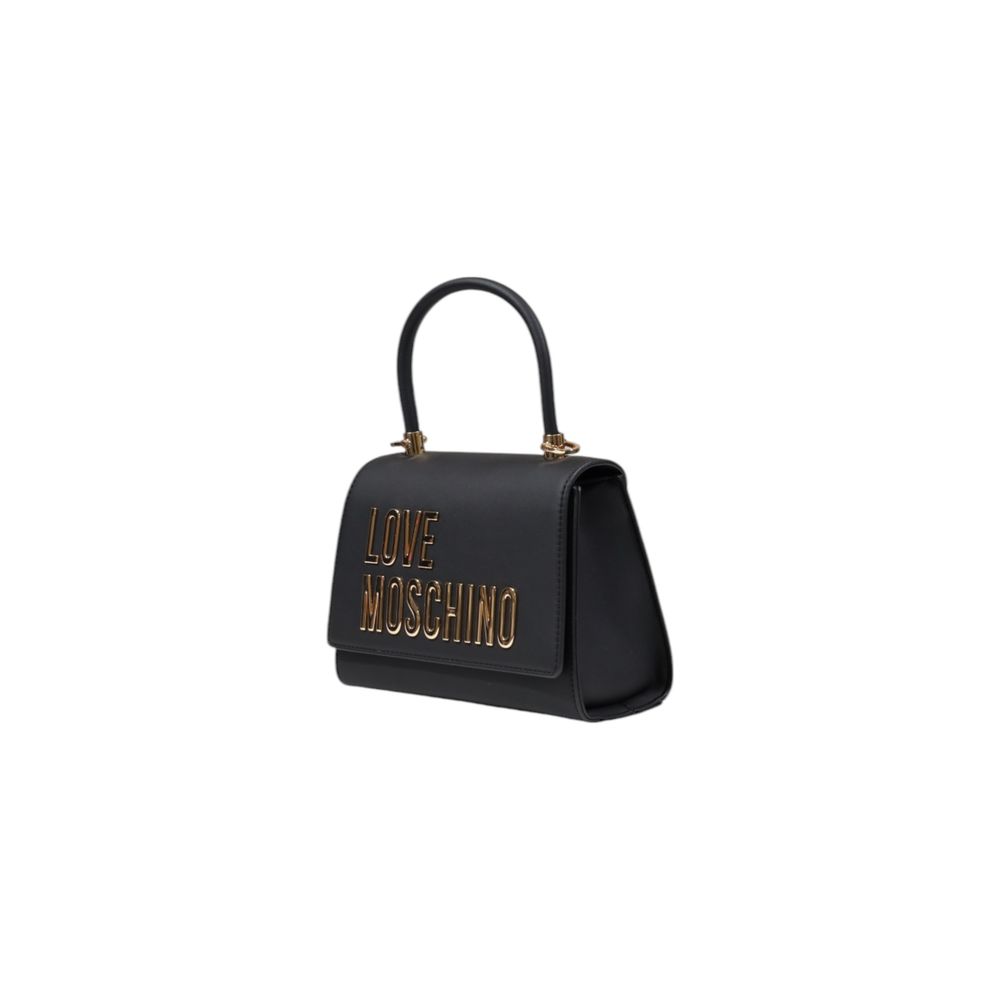 Elevate your style with the Love Moschino Bicolor Polyethylene Handbag, a masterpiece of luxurious design and exquisite craftsmanship, perfect for any occasion.