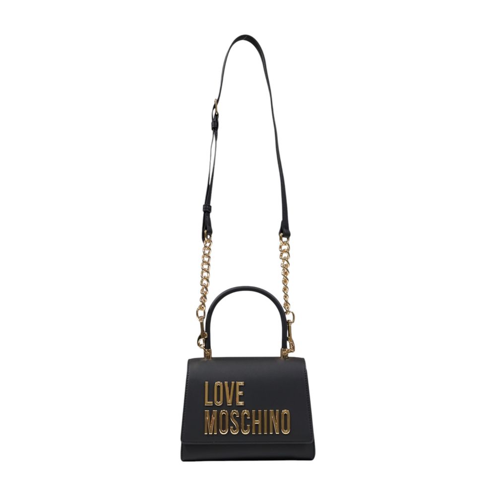 Discover the Love Moschino Bicolor Polyethylene Handbag, a masterpiece of refined elegance crafted from premium materials, perfect for elevating any ensemble.