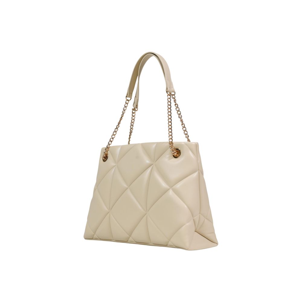 Indulge in the Love Moschino Beige Artificial Leather Handbag, a masterpiece of eco-leather craftsmanship and sophisticated design, perfect for elevating your style.