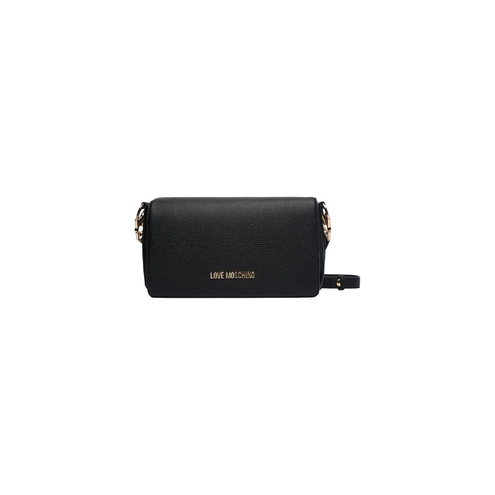 Elevate your style with the Love Moschino Black Polyethylene Handbag, a blend of soft durability and sophisticated design, perfect for everyday luxury.