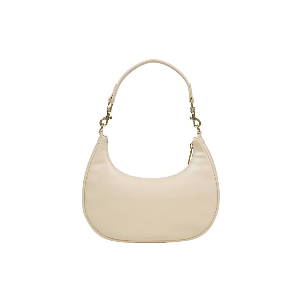 Elevate your style with the Love Moschino Cream Polyethylene Handbag, a luxurious blend of high-quality polyurethane and exquisite craftsmanship, perfect for any occasion.