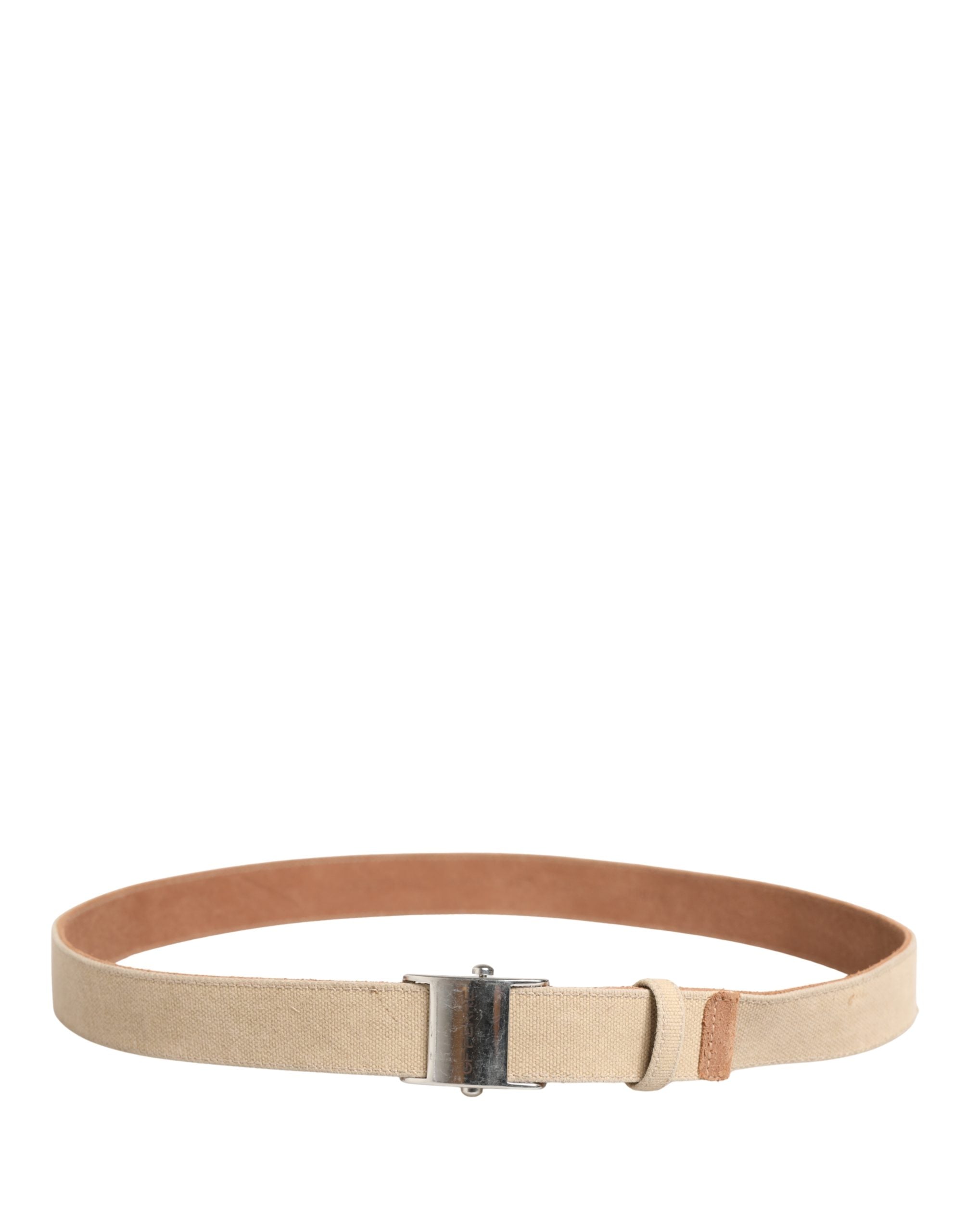GF Ferre Beige Canvas Belt - Designer Luxury Couture Accessory