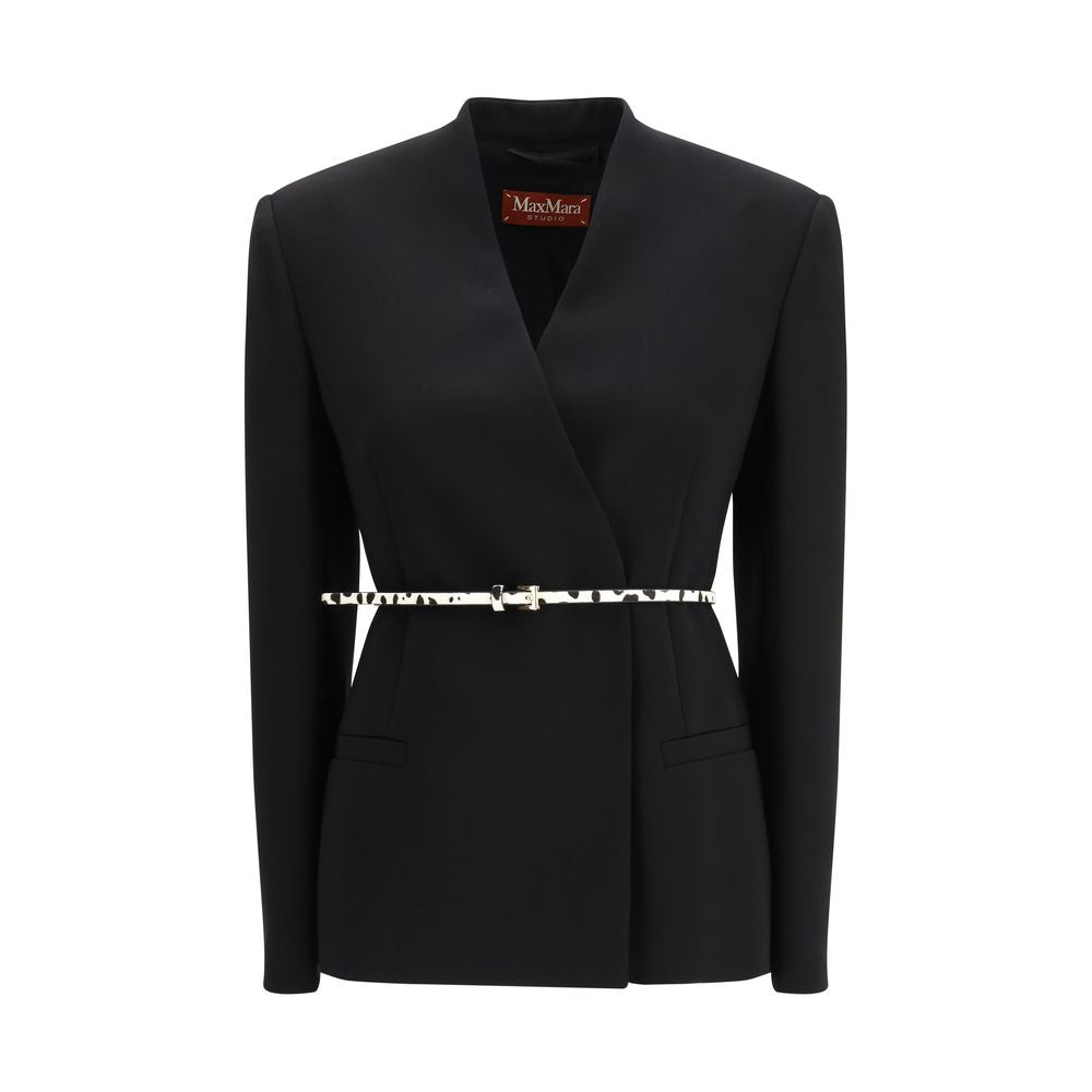 Discover the Max Mara Black Triacetate Coat, a masterpiece of luxury craftsmanship, blending elegance and modern sophistication for the discerning connoisseur.