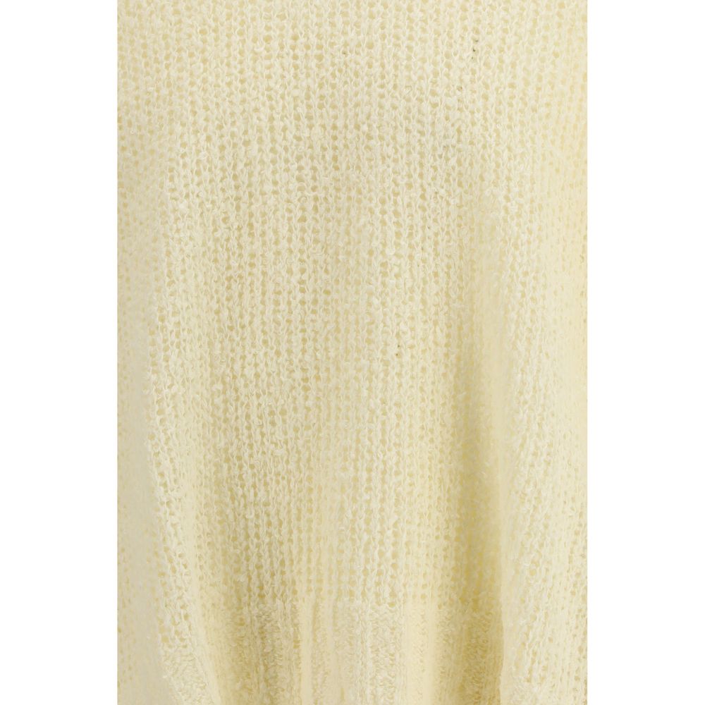 Elevate your summer wardrobe with the Jil Sander Bicolor Linen Sweatshirt, crafted from luxurious 100% linen, embodying effortless elegance and timeless sophistication.
