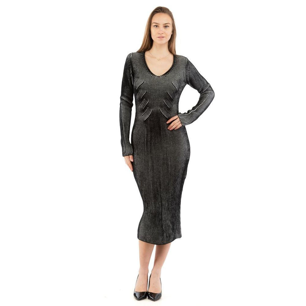 Moschino Multicolor Wool Casual Dress