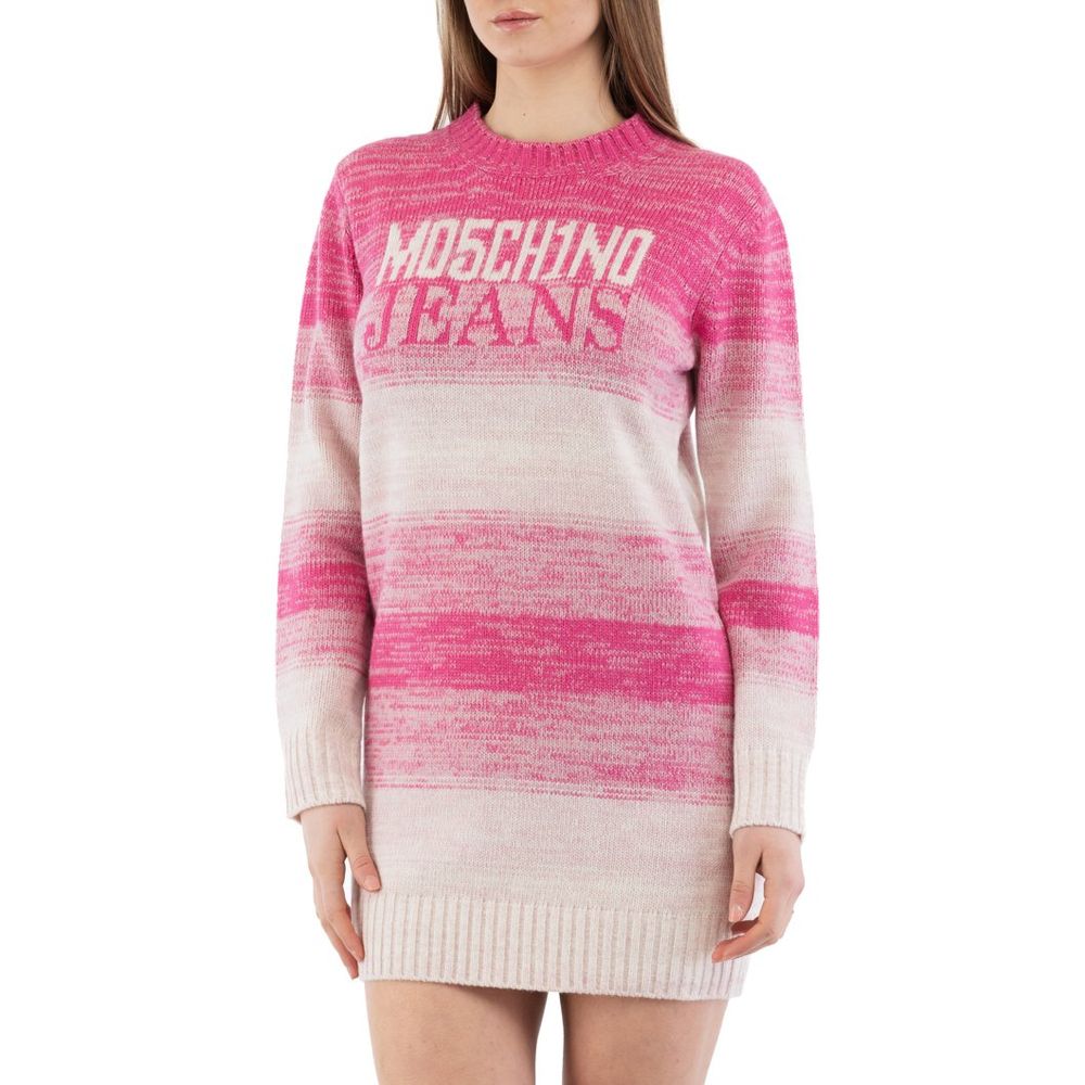 Moschino Multicolor Wool Casual Dress