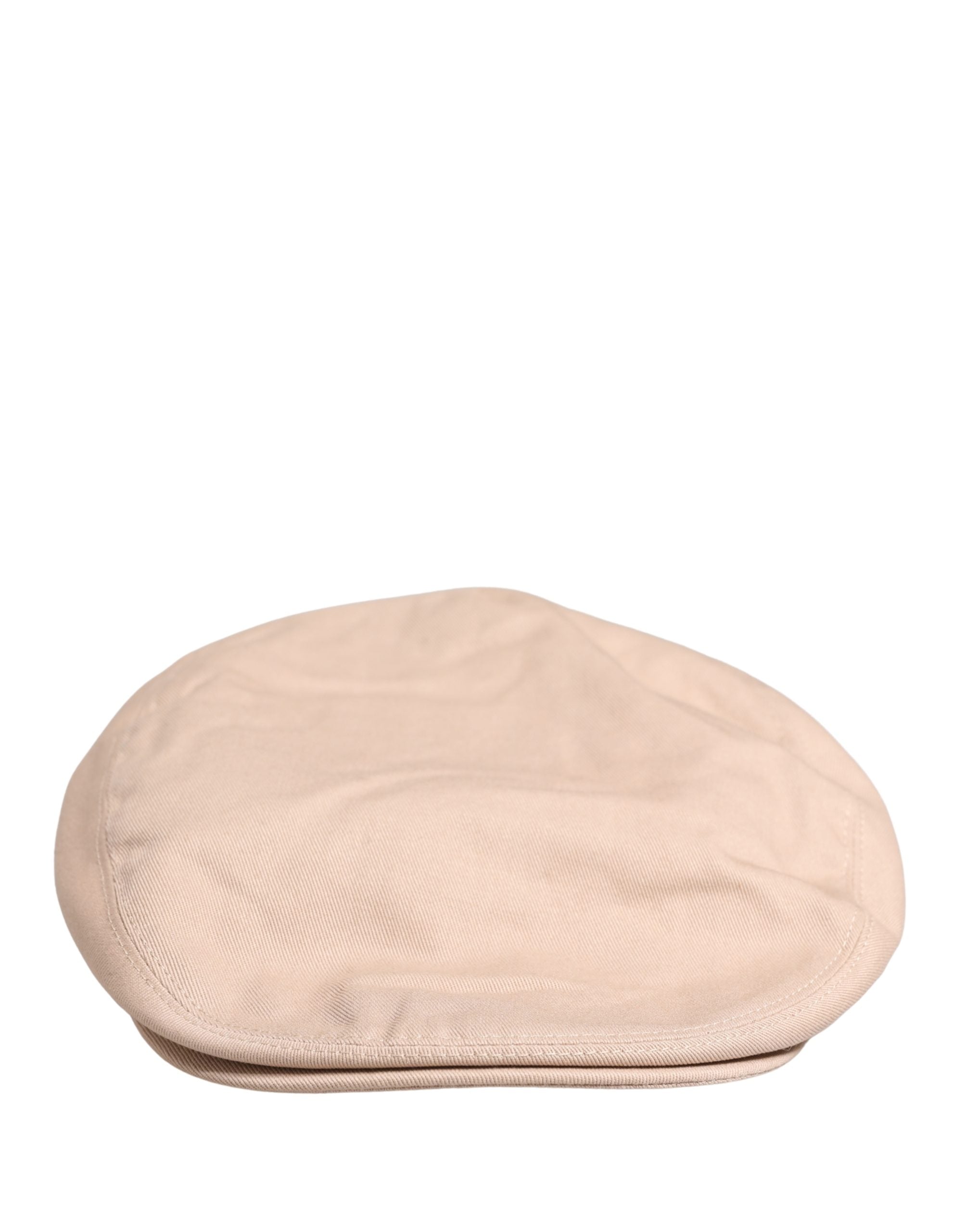 Dolce & Gabbana Beige Cotton Newsboy Hat - Timeless Luxury