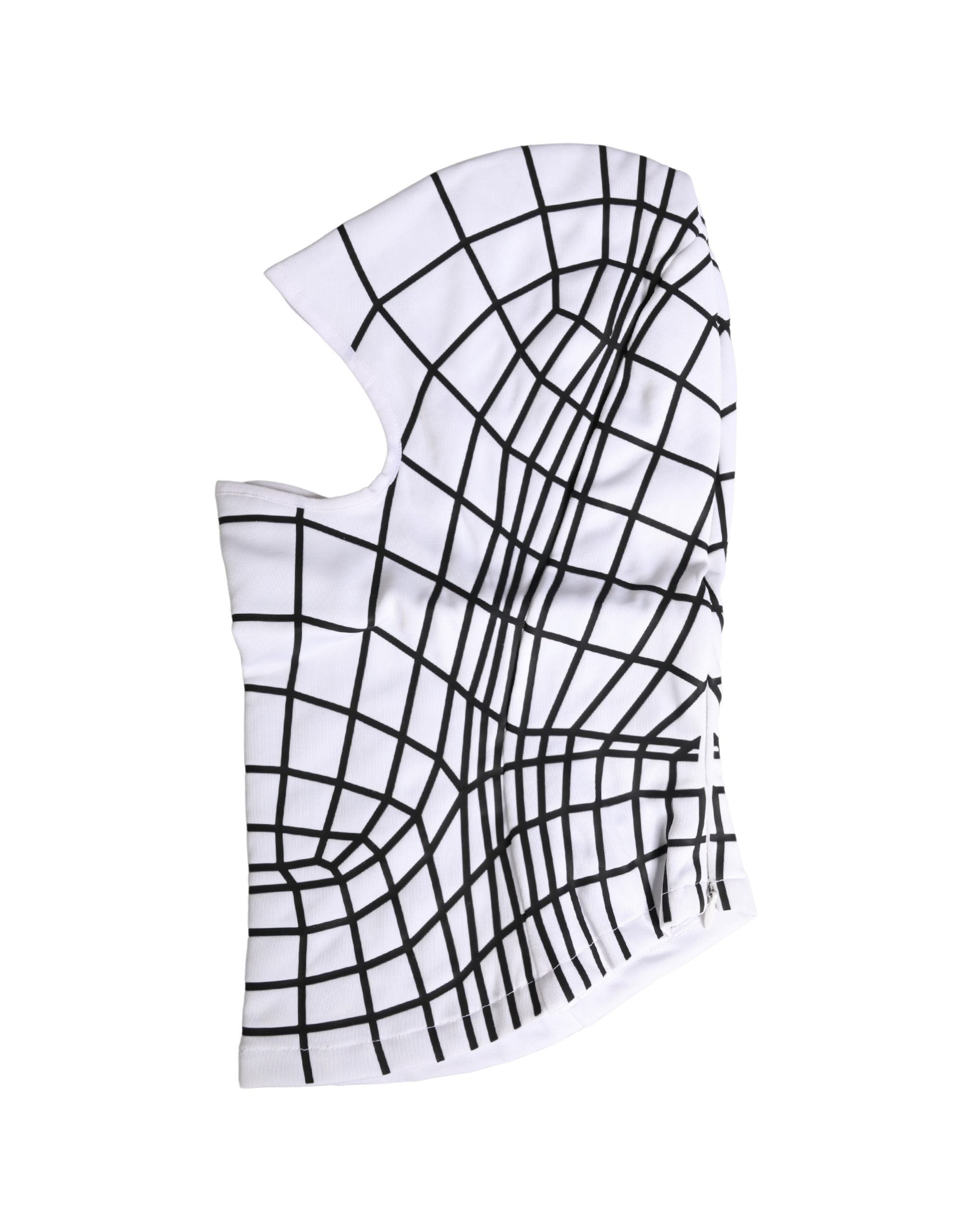 Dolce & Gabbana Luxe White Stripes Nylon Ski Mask Balaclava