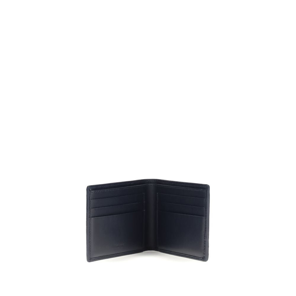 Ferragamo Gray Calf Leather Bos Taurus Wallet - Artisanal Luxury
