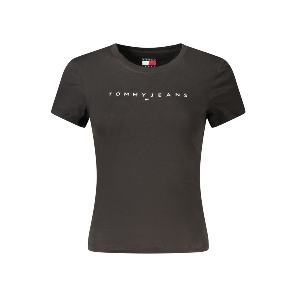 Tommy Hilfiger Black Cotton Women's T-Shirt