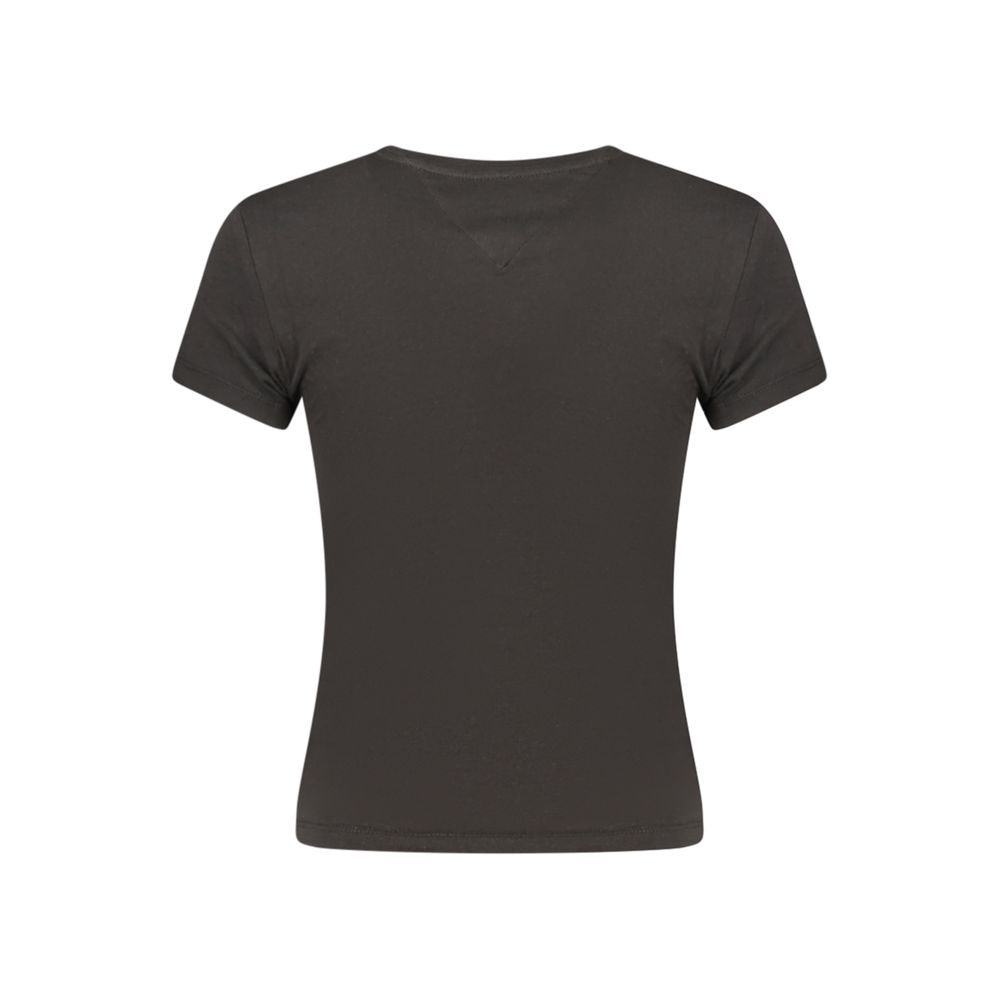 Tommy Hilfiger Black Cotton Women's T-Shirt