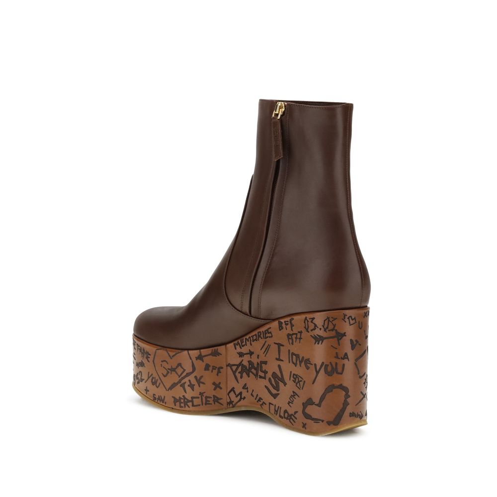 Chloé Brown Leather Boots