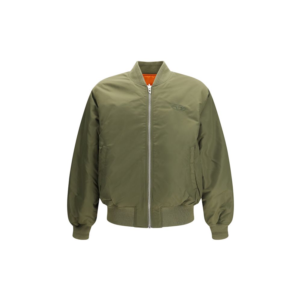 Diesel Bicolor Polyamide Bomber Jacket - Designer Luxury Outerwear