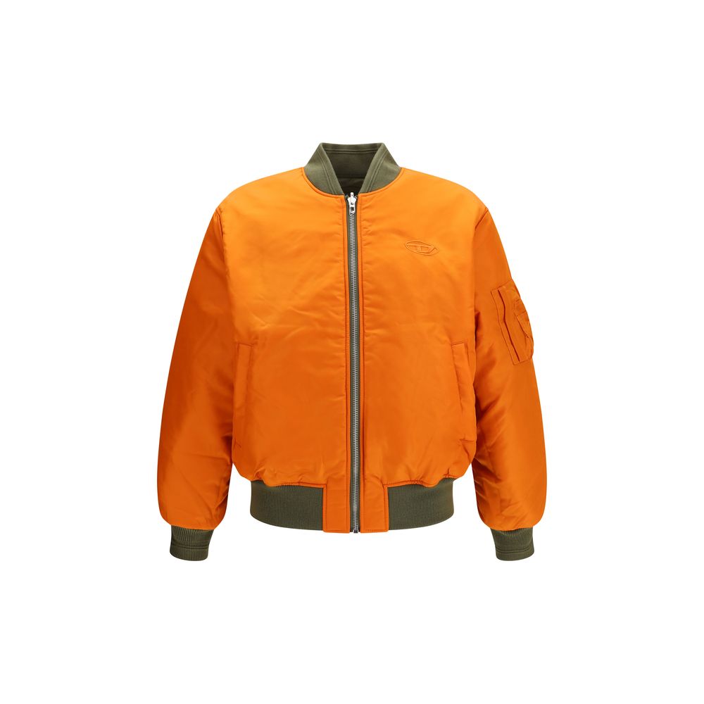 Diesel Bicolor Polyamide Bomber Jacket - Designer Luxury Outerwear