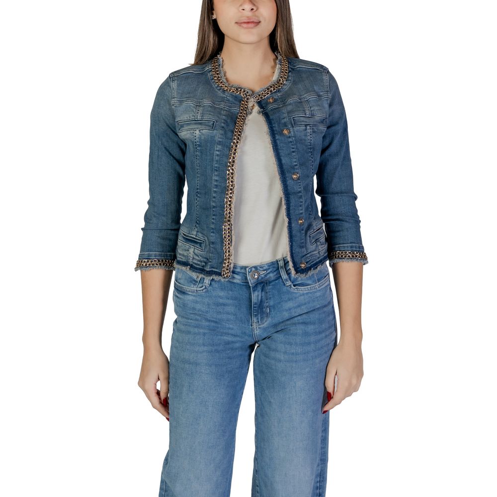 Liu Jo Light Blue Denim Jacket - Artisanal Elegance for All