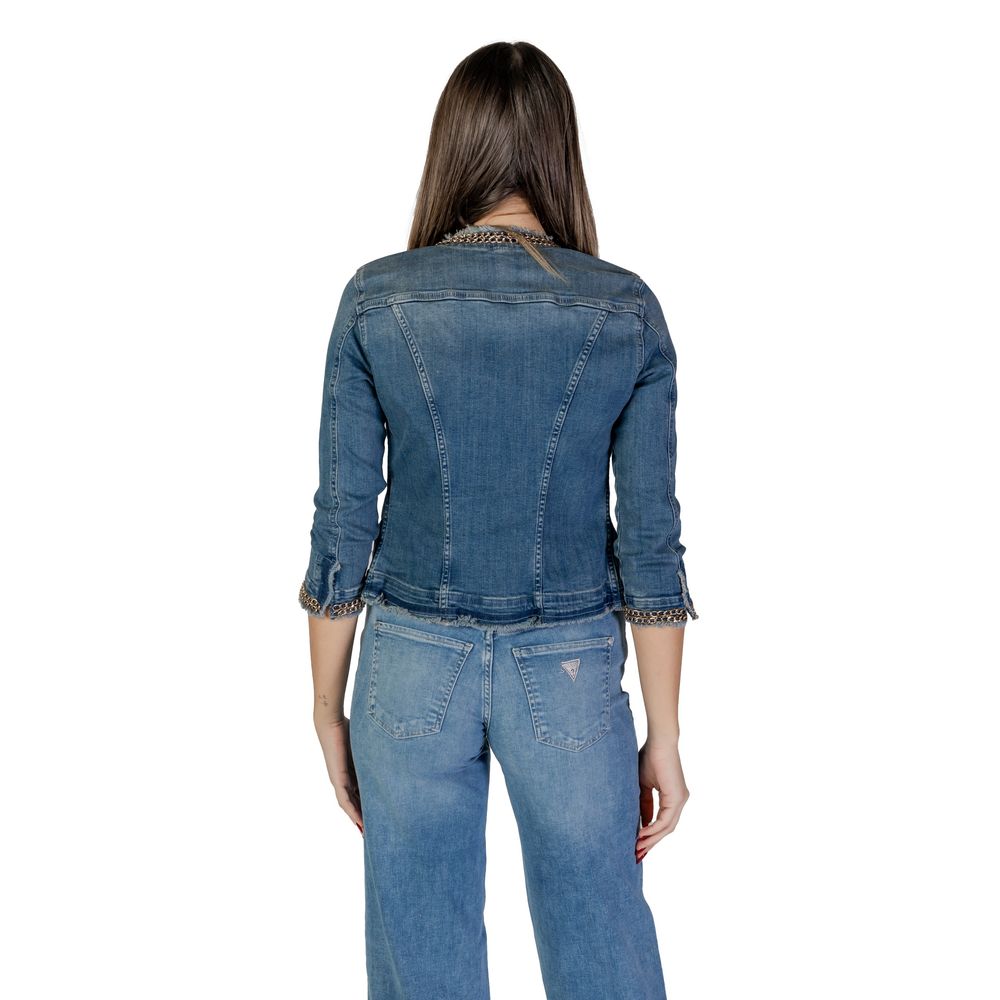 Liu Jo Light Blue Denim Jacket - Artisanal Luxury Fashion