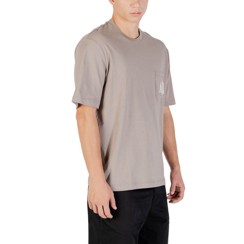 Elevate your wardrobe with the Armani Exchange Brown Cotton Sportswear T-Shirt, crafted from pure cotton for unmatched comfort and sophisticated style, perfect for every occasion.