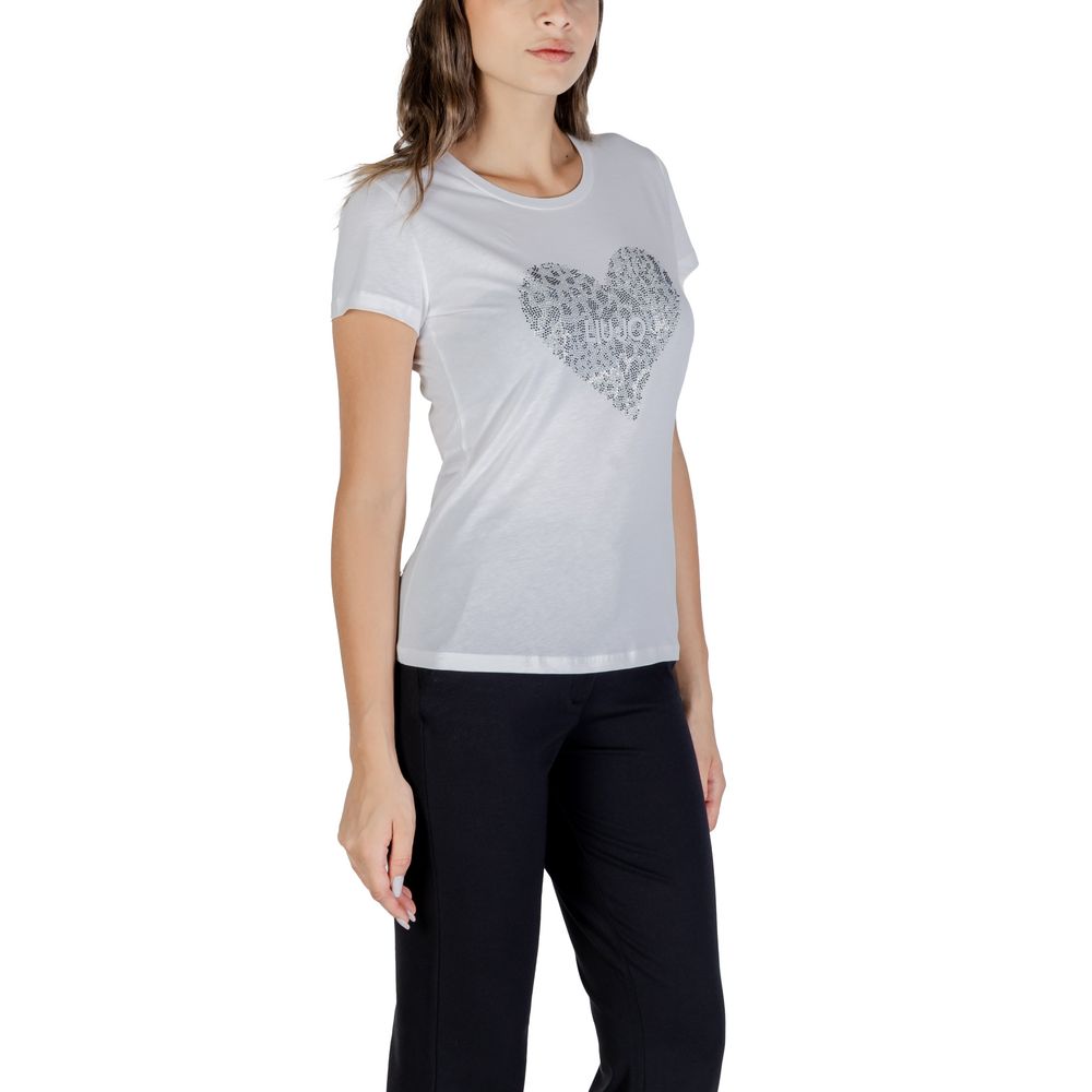 Liu Jo White Cotton T-Shirt