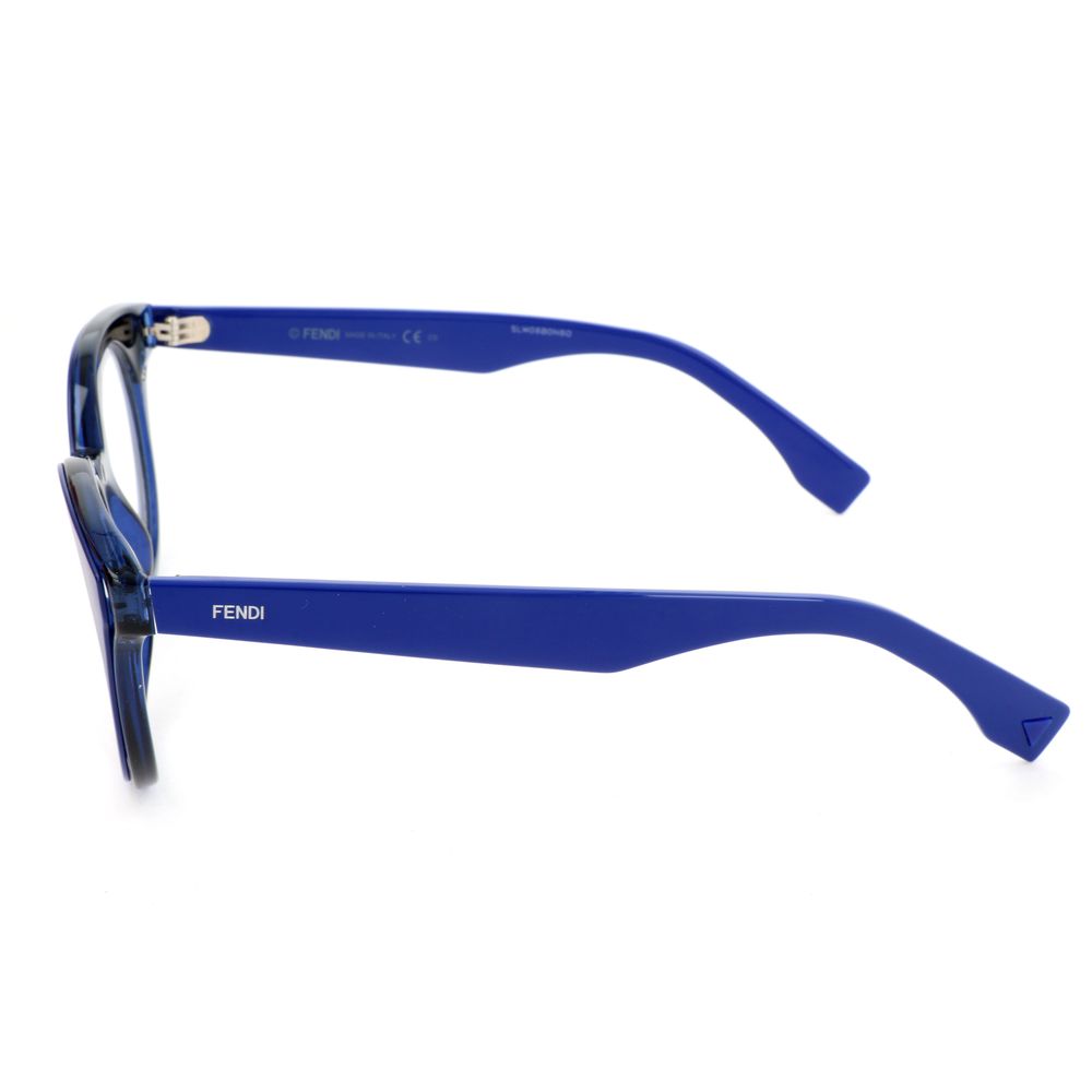 Elevate your style with Fendi Blue Resin Glasses, where exquisite craftsmanship meets timeless elegance, embodying luxury for the discerning fashionista.