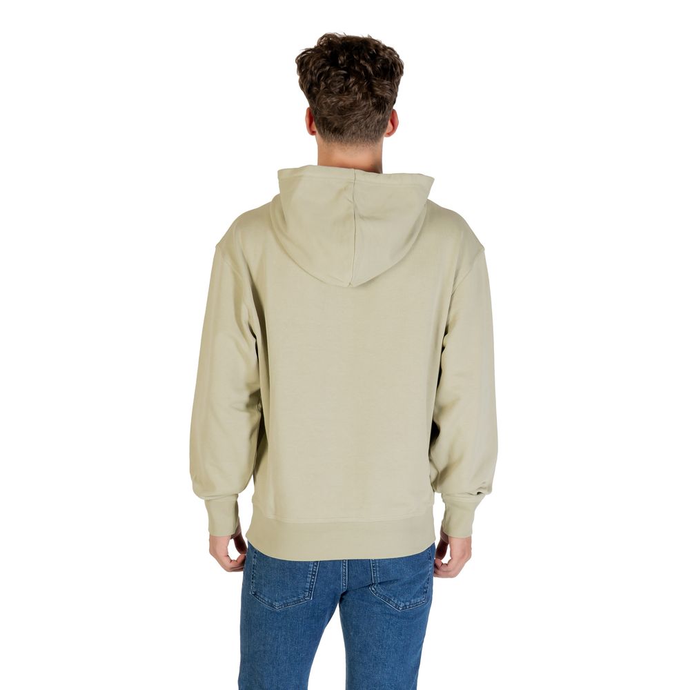 Hugo Boss Green Cotton Hoodie - Artisanal Luxury Comfort
