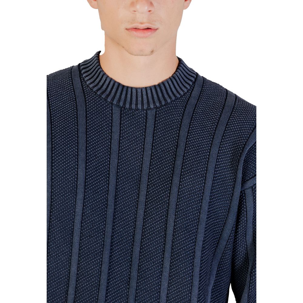 Hugo Boss Blue Cotton Sweatshirt - Artisanal Luxury Essential