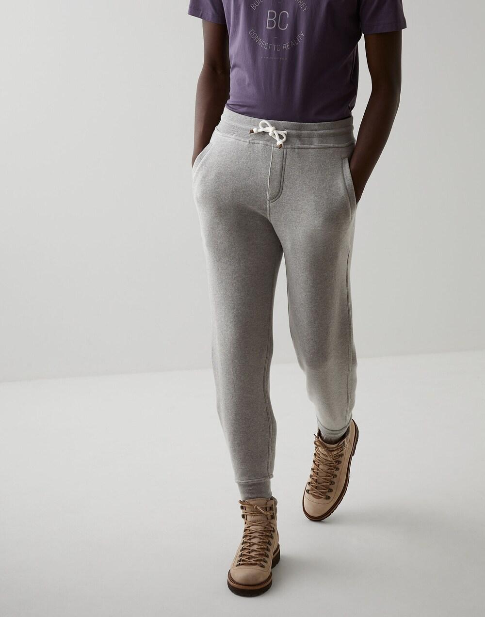 Brunello Cucinelli Bicolor Wool Joggers (Workout Pants)