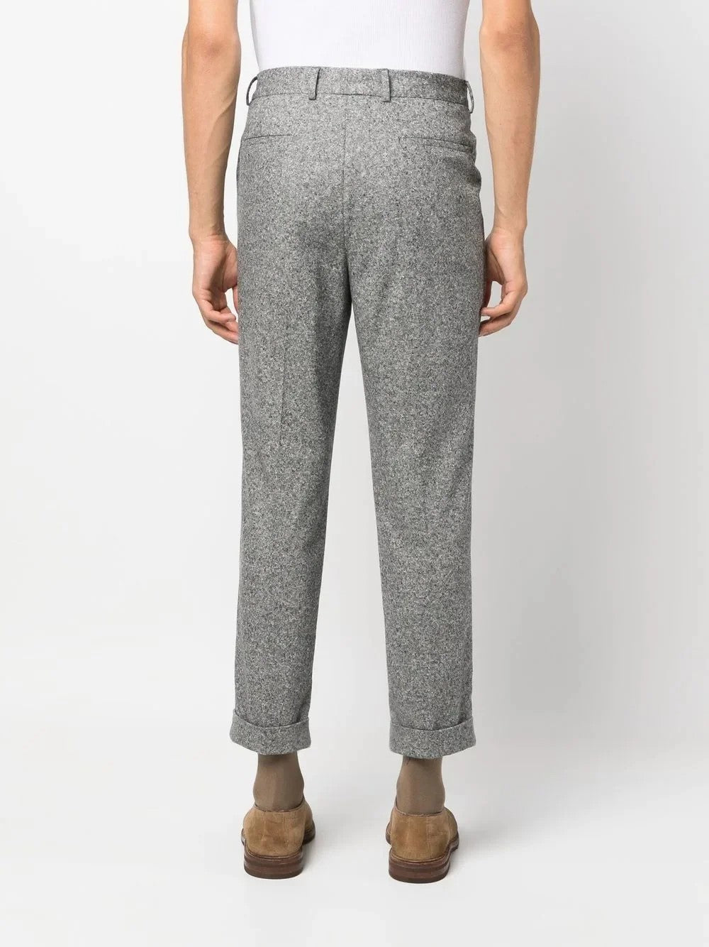Brunello Cucinelli Gray Fibres Casual Pants