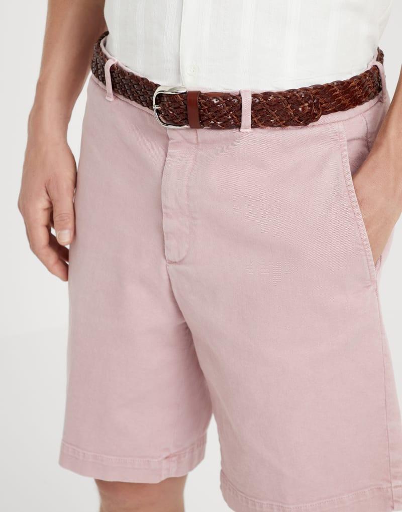 Brunello Cucinelli Pink Cotton Bermuda Shorts