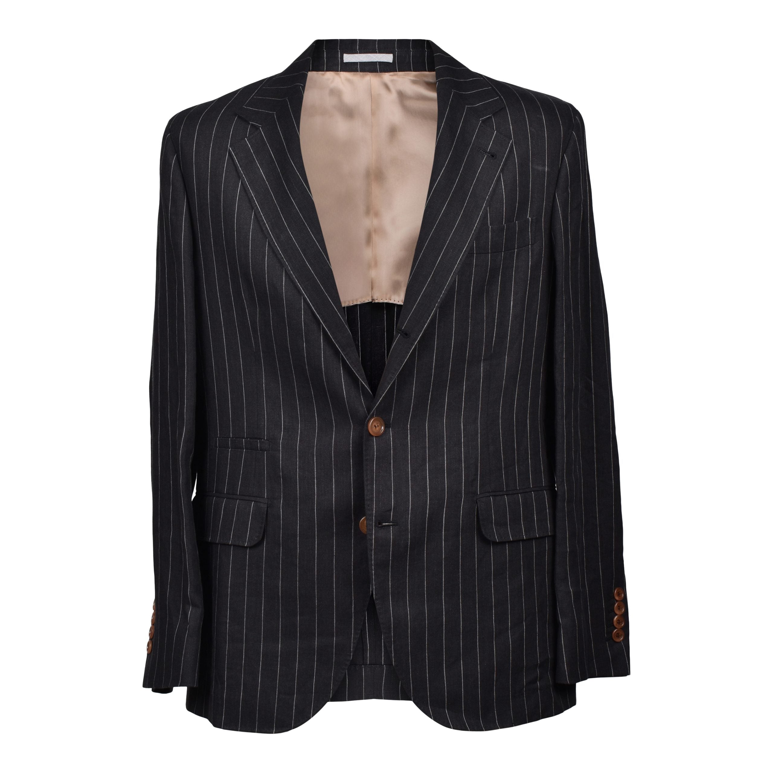 Brunello Cucinelli Black Linen Two-Piece Suit