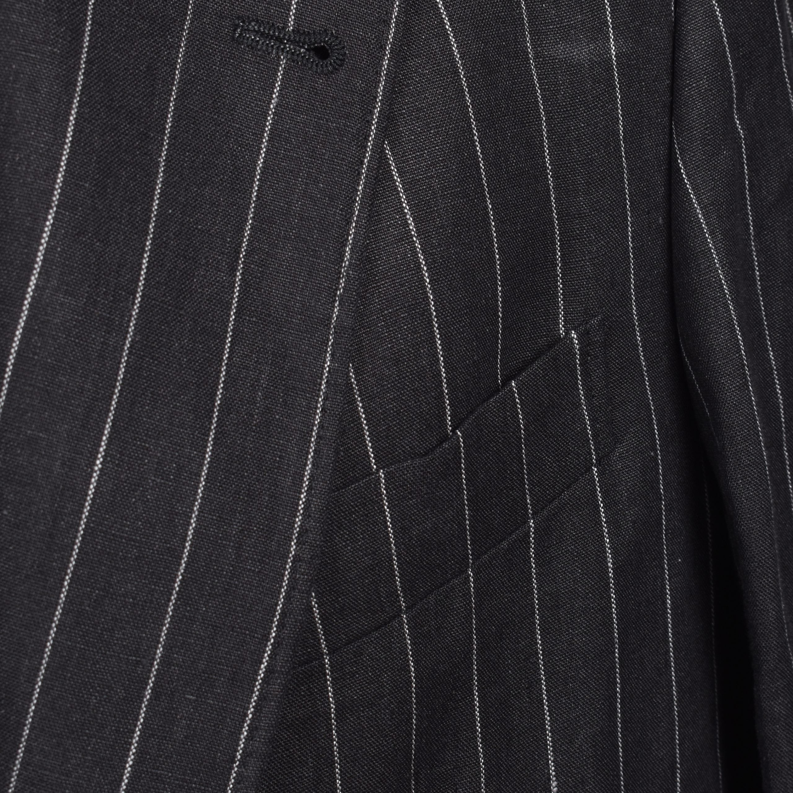 Brunello Cucinelli Black Linen Two-Piece Suit