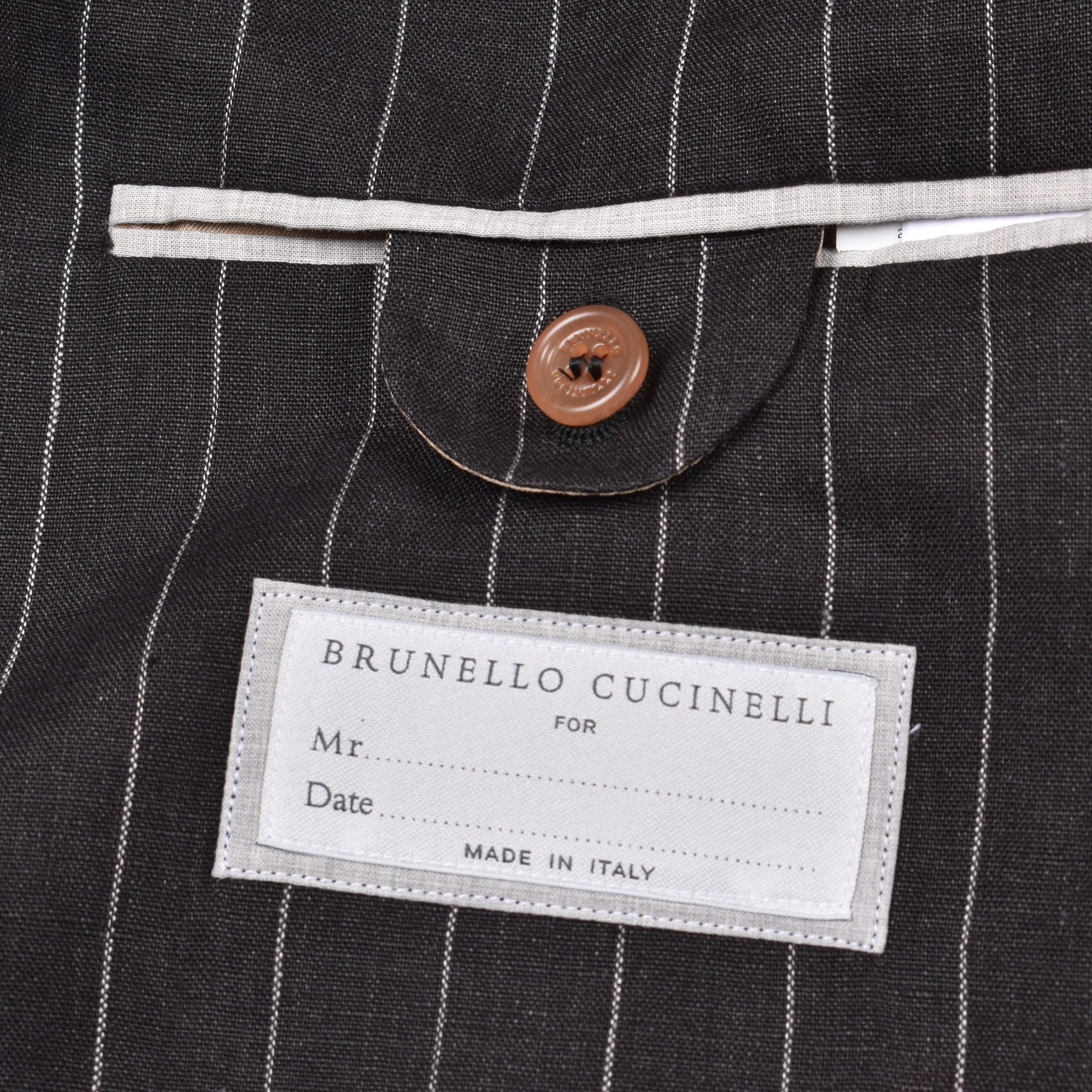 Brunello Cucinelli Black Linen Two-Piece Suit