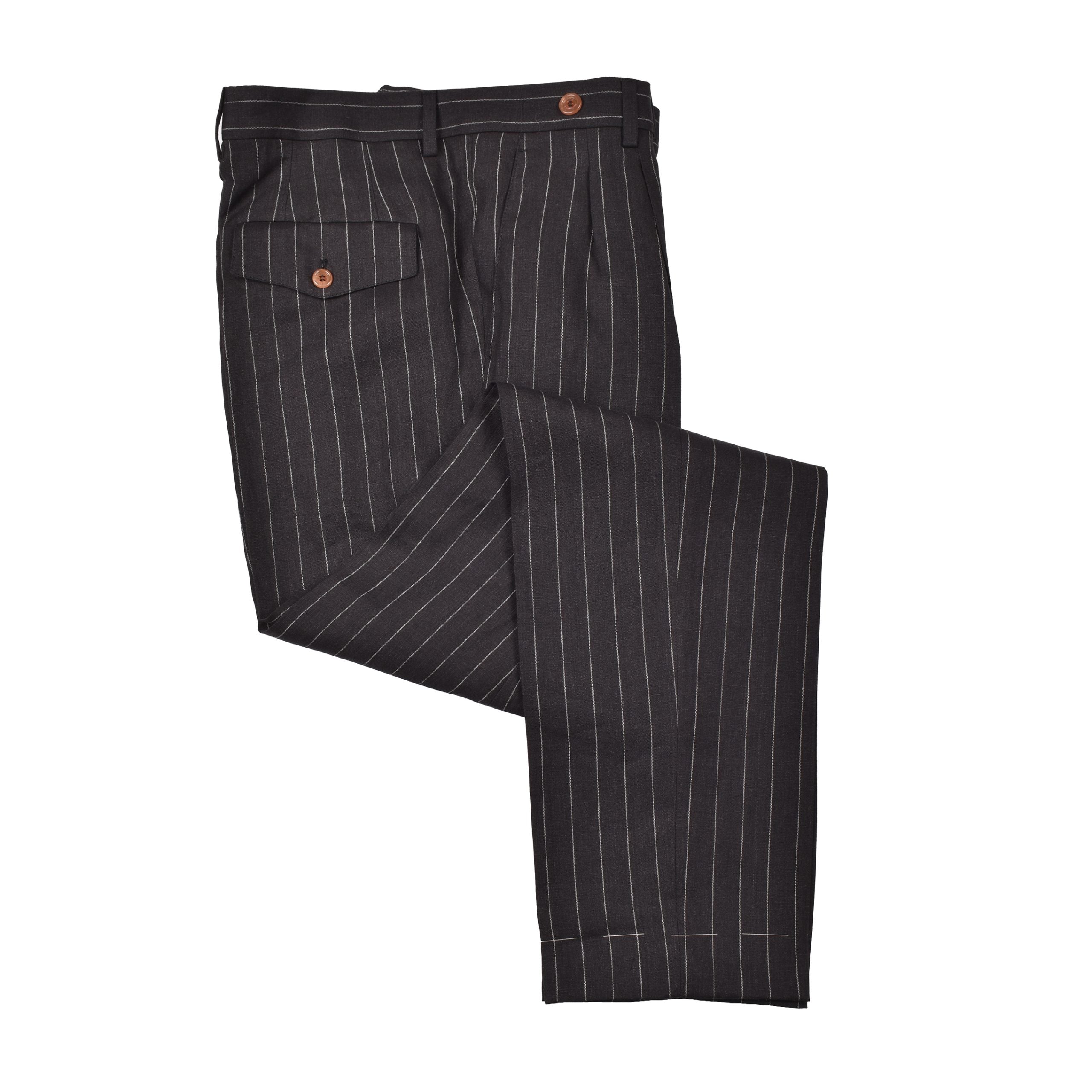 Brunello Cucinelli Black Linen Two-Piece Suit