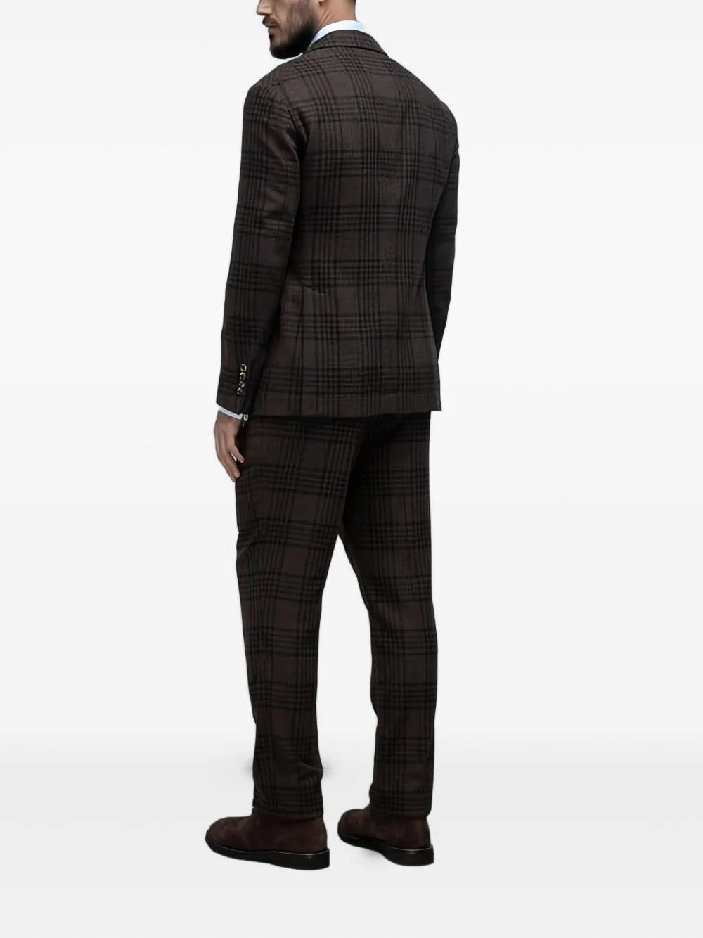 Brunello Cucinelli Brown Wool Two-Piece Suit