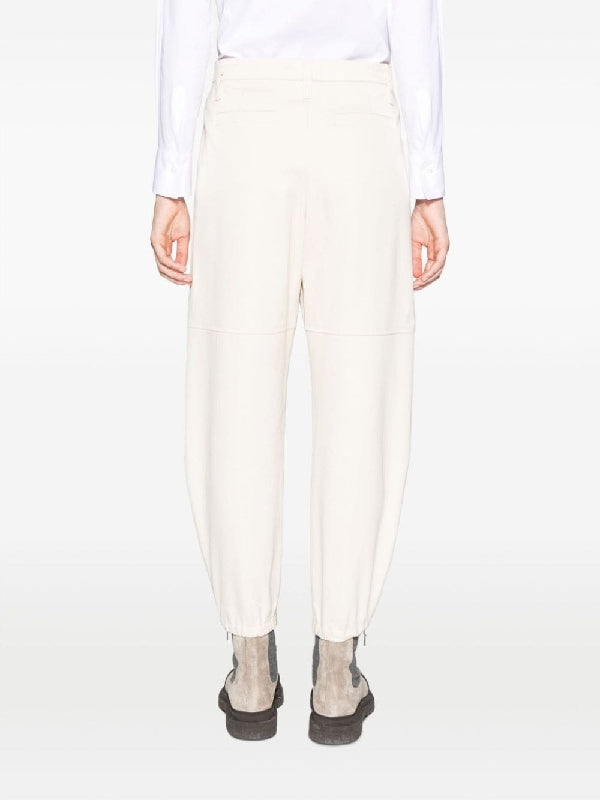 Brunello Cucinelli Beige Cotton Casual Pants