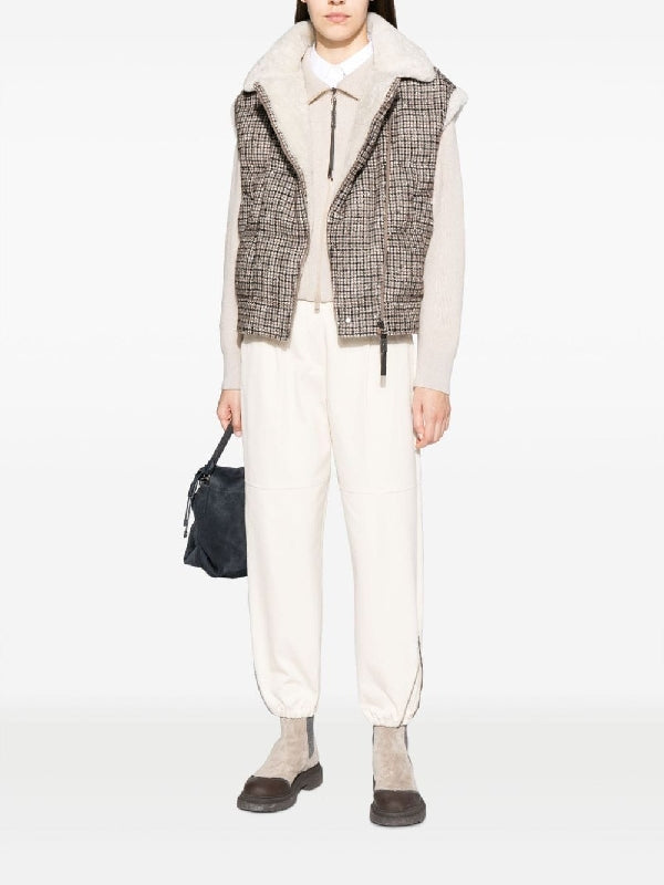 Brunello Cucinelli Beige Cotton Casual Pants