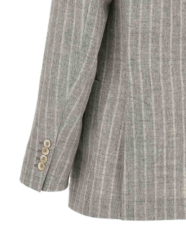Brunello Cucinelli Pearl Leather Coat