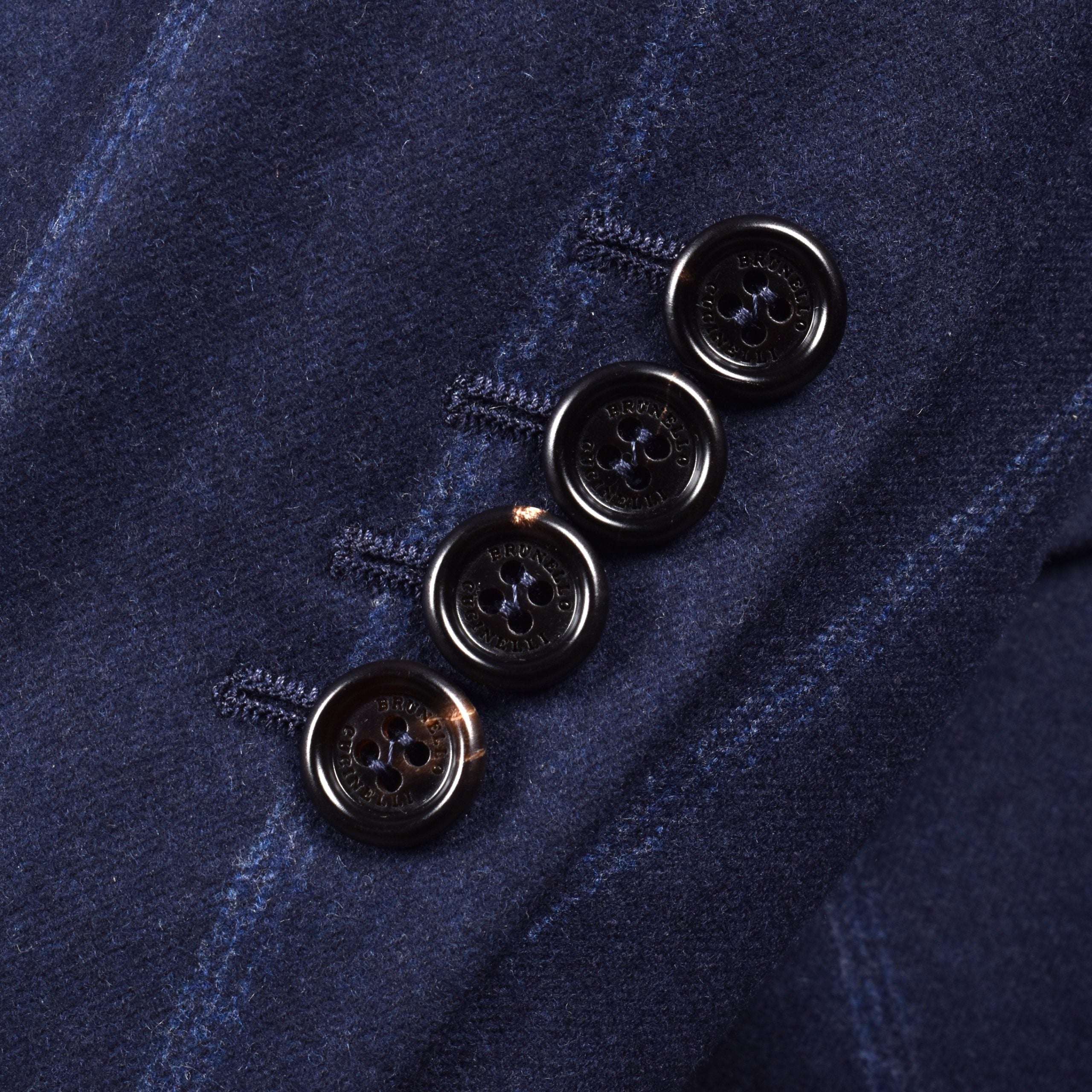 Brunello Cucinelli Blue Wool Blazer
