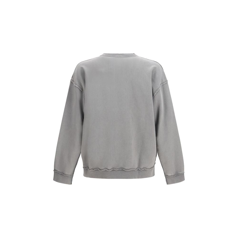 Diesel Gray Cotton Sweatshirt - Designer Urban Couture