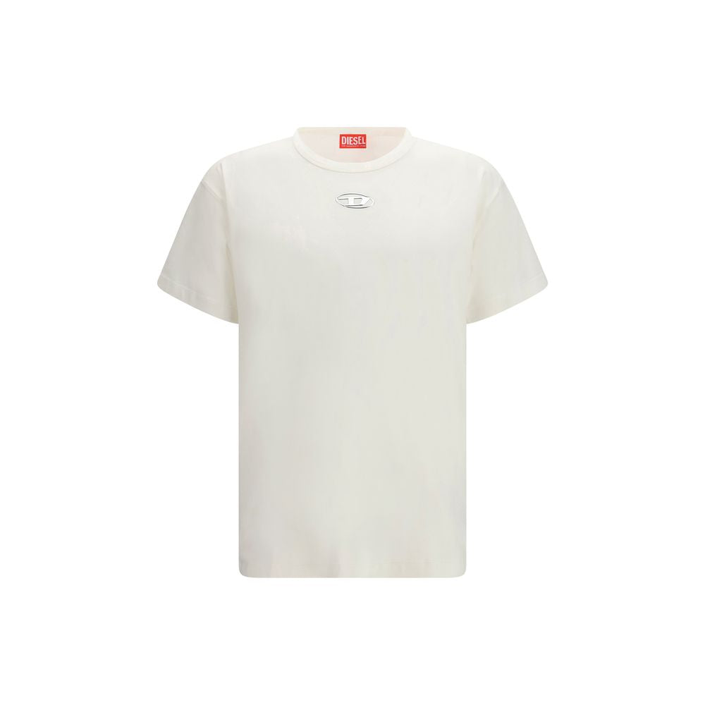 Diesel White Cotton T-Shirt - Timeless Luxury Essentials