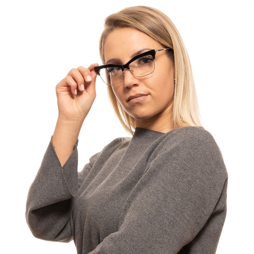 Elevate your elegance with Emilio Pucci's Black Metal & Plastic Glasses, a luxurious fusion of artistry and sophistication, perfect for the discerning individual.