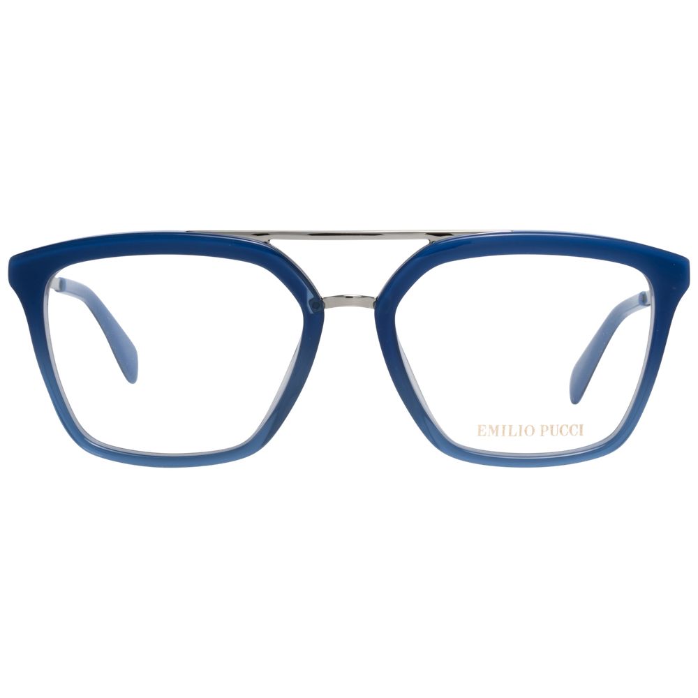 Elevate your style with Emilio Pucci's Blue Metal & Plastic Glasses, a luxurious blend of craftsmanship and timeless elegance, perfect for discerning tastes.