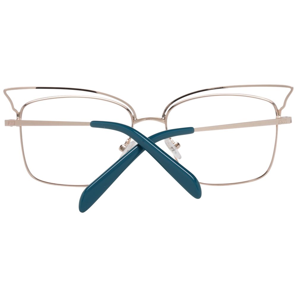 Experience the allure of Emilio Pucci's Turquoise Metal Glasses, where exquisite craftsmanship meets timeless elegance, perfect for the discerning individual.